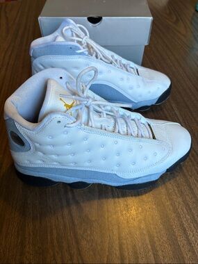 Nike Air Jordan 13 Retro Size 8.5 Blue Gray White Low Top Shoes